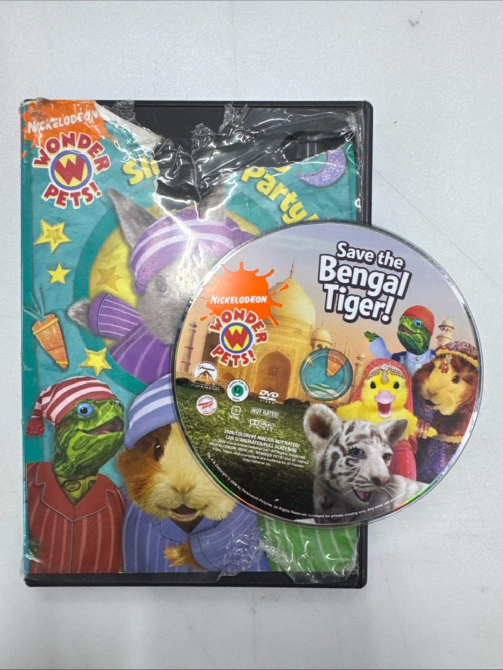 Wonder Pets! - Save The Bengal Tiger [DVD] Nickelodeon WRONG CASE Tested